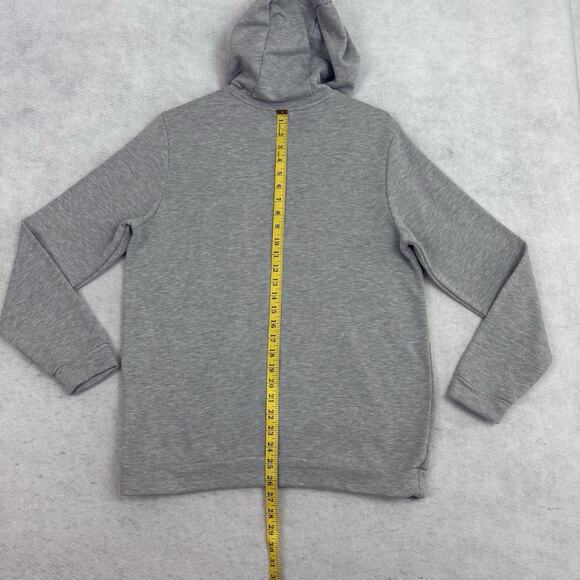 Nike Hoodie Sweatshirt Mens M Grey Big Center Swoosh Dri Fit Pullover DB4215‑063 - Picture 5 of 10